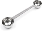 Fox Run Double Measure Scoop, 7.75 x 1.75 x 1.25 inches, Metallic