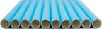 Pack of 300 Pastel Blue Biodegradable 4-Ply Paper Drinking Straws (Compostable, Non-toxic, BPA-free)