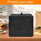 Heavy Duty French Door Air Fryer Toaster Oven Cover for Emeril Lagasse 26QT,15.75"Dx16.73"Wx13.8"H, 600D Oxford w/ 12μm Aluminum Foil, Waterproof Oil-Resistant Kitchen Appliance Dust Cover