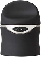 Rabbit Champagne and Wine Sealer, Airtight Wine and Champagne Stopper, Keeps Bubbles Fresh Longer, Easy to Use, Velvet Black, Essential Bar Tool