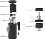 Nuttii Burr Coffee Grinder – Electric, Portable, Small, Quiet Adjustable Mini Conical Burr Coffee Bean Mill, 20 Grind Settings for Espresso, Pour-Over, French Press Moka,for Home Use (Navy Blue)