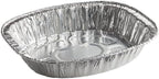 Disposable Oval Roasting Pan - Durable Turkey Roaster Pans Extra Large, Heavy-Duty Aluminum Foil, Deep, Oval Shape for Chicken, Meat, Brisket, Roasting, Baking, Recyclable (50)
