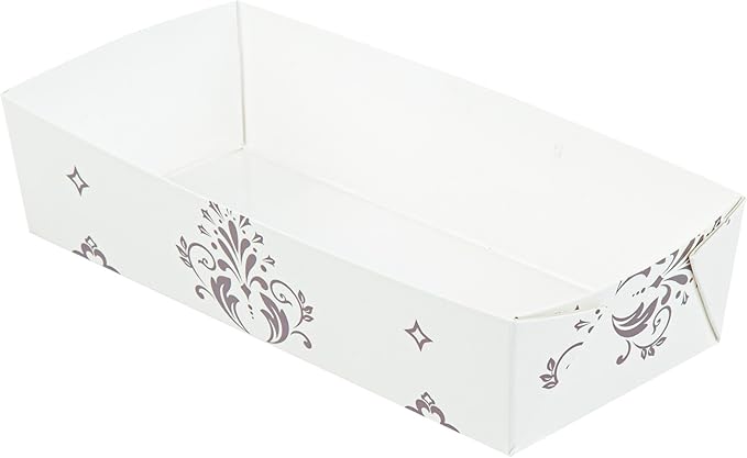 Restaurantware Baking Tray 100 Count 7.8 x 3.6 Inches 14 Ounce Disposable Paper Oven-Safe Baking Mold, Grease-Resistant Floral Design Beige Baking Molds for Cupcakes, Breads and Baking