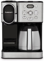 Cuisinart Coffee Center 10-Cup Thermal Carafe Drip Coffee Maker and Single-Serve Brewer with Over Ice Function, Fully Automatic Coffeemaker, Compatible with Single-Cup Pods, Black/Stainless, SS-21NAS
