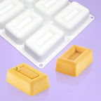 mostsom Silicone Molds Mousse Mold 3D Rectangle Shape Silicone Mold DIY Cake Mousse for Ice Cream Chocolate Pastry Art Pan Dessert Bakeware Cake Decorating Tool (E_ Big Rectangle)