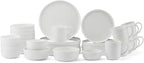 Mikasa Samantha Bone China Lightweight Chip Resistant 40 Piece Dinnerware Set, Service for 8