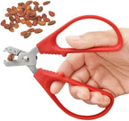 Red Peeling The Shell Nut Shell Cracker Seed Pistachio Sheller Opener Peeling Pliers Nut Crackers Artifact Stainless Steel Convenience Hard Case Buster Specialty Tools and Gadgets