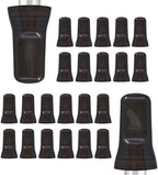 Esatto 24 Pieces Pour Spout Covers - Liquor Bottle Toppers Black, Universal Bottle Pour Dispenser,Liquor Bottle Covers Bottle Cover Dust for Home Kitchen Tools Supplies