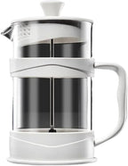Transparent Glass French Press Pot Heat-resistant Coffee Teapot Filter Cup Hand Punch Cold Brew Pot Household Office Coffee Cups(800ml)