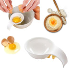 Egg Yolk Separator, for Baking Cakes Egg Separator for Raw Eggs,Plastic Egg Separator Egg Yolk White Filter,Bowl-Clip Egg White and Yolk Separator Strainer,Kitchen Gadget Cooking Specialty Tools