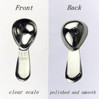 CoaGu Short Handle Coffee Scoop 15ml (1 Tbsp) - Stainless Steel Measuring Spoon for Ground Coffee, Spices & Protein Powder - Compact Design Fits Small Jars, Dishwasher Safe & Rust-Resistant