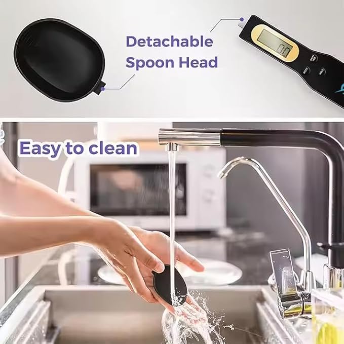 Digital Measuring Spoon Scale 500g/0.1g – Precision Coffee, Cooking & Baking Scale – Great Holiday Gift Under $15 for Coffee Lovers & Home Cooks – LCD Display, Batteries Included