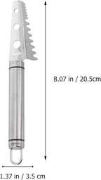 GALPADA Fish Scale Scraper 304 Stainless Steel Manual Fish Scale Remover Kitchen Gadget for Home Seafood Cleaning Tool