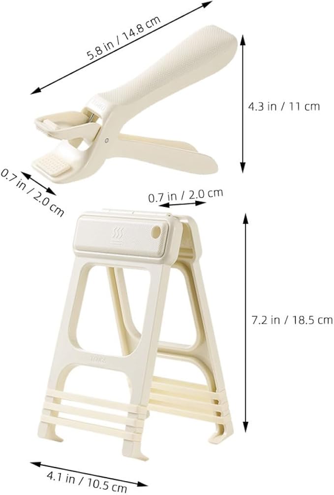Non-slip Silicone Hot Bowl Clip and Pan Gripper Set, Heat-resistant Kitchen Insulation Lifters for Serving Hot Plates and Steam Dishes, 2pcs Tool for Cooking and Dining