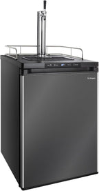 Kegco K309X-1 Keg Dispenser, 1 Faucet, Black Stainless Steel