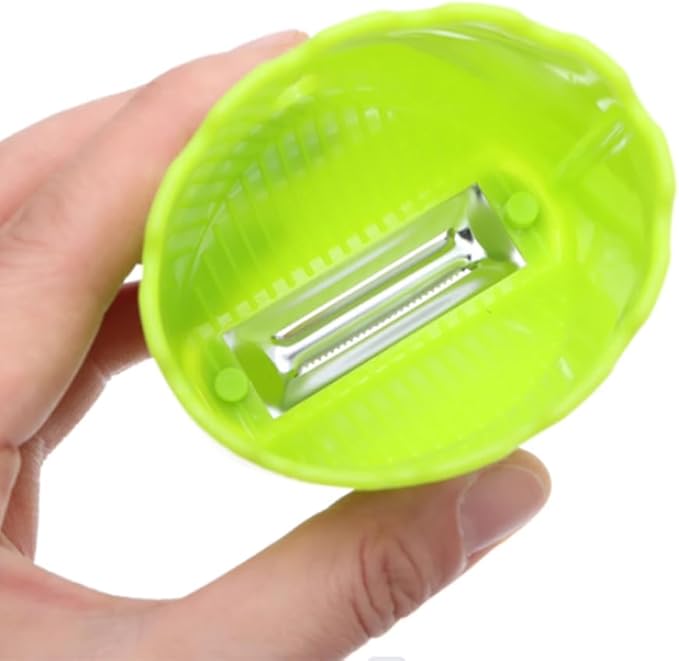3Pcs Anti-splash Paring,Household Grater Planer Multi-Function Self-Stand Easy-Pouring Vegetable Slicer Storage Anti Splash Peeler Kitchen Peeling Tool (Yellow)