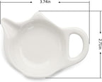 Tea Bag Holder - Teapot Shaped Coasters Set of 12