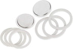Bialetti Moka Express #06799 3-Cup Espresso Maker Machine and #06960 Bialetti, Six Replacement Gaskets and Two Bialetti Replacement Filter Plates Bundle