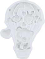 Bear Silicone Mold Hot Air Balloon Fondant Molds Bear Balloon Chocolate Candy Mold For Cake Decoration Cupcake Topper Polymer Clay Gum Paste Set of 4