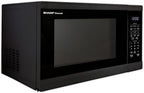 SHARP Countertop Microwave Oven with Removable 12.4" Carousel Turntable, 1100 Watt, 1.4 Cubic Feet, Black