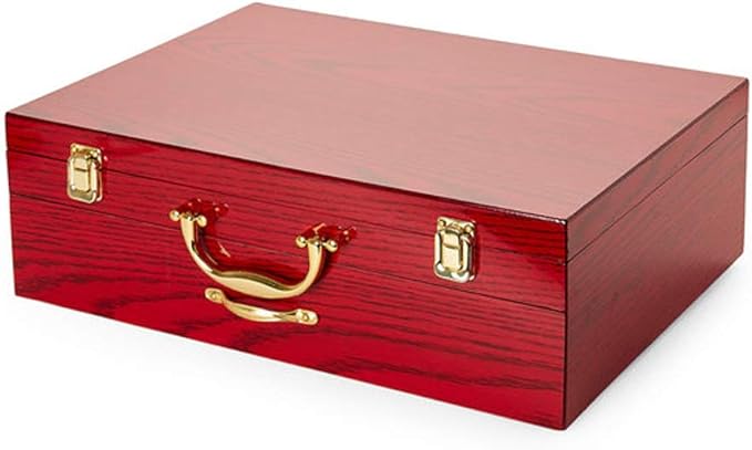 75-Pc Luxury Flatware Set for 12 w/Storage Case 24K Gold Premium Dining Cutlery Service - 18/10 Surgical Stainless Steel Silverware Hostess Serving Set in a Chest