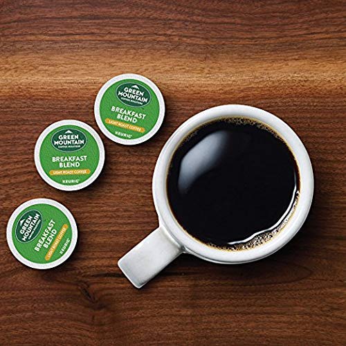 Green Mountain Breakfast Blend Light Roast Coffee K Cups, 100 Count