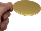 200pcs Mini Cake Boards, 3.1" Mini Round Cardboard, Mousse Cupcake Base for Cake Dessert, Golden