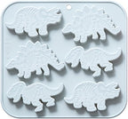 Silicone Cake Pop Mold Non Stick Fancy Mold Cake Pan 6 Cavity dinosaur shape Candy Cupcake Cornbread Chocolate Brownie Gummy Resin Crafts Cake