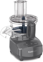 Cuisinart 9-Cup Continuous Feed Food Processor with Fine and Medium Reversible Shredding and Slicing Disc, Universal Blade, Continuous-Feed Attachment, and In-Bowl Storage (Gray)