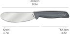 Zyliss Sandwich Knife & Condiment Spreader - Sandwich Spreader for Butter, Cream Cheese, & Jellies - Ergonomic Stainless Steel Spreading - Butter Spread for Bagels & Toast - Gray 4.7"