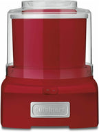 Cuisinart Ice Cream Maker Machine, 1.5 Quart Double Insulated Machine, Sorbet and Frozen Yogurt Maker, Ready in 20 Minutes, ICE-21RP1, Red