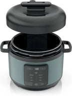 HyperHeat 8-in-1 6.5-Qt Pressure Cooker, 1200W Electric Multi Cooker with SimpliServe Nonstick Pot, Pressure Cook, Steam, Slow Cook, Rice, Pasta, Sear/Sauté, Keep Warm, Sage Leaf