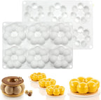 Silicone Donut Pan for Baking, Non-Stick DIY Mousse Donut Making Mold, Chocolate Cupcake Decorating Supplies Tools (6-Cavity-Small)