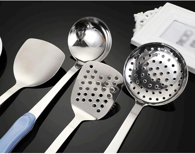 Kitchen Utensils Set Non-stick Kitchenware Cooking Tools Spoon Soup Ladle Spatula Shovel Accessories(D)
