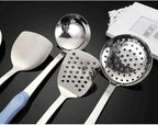 Kitchen Utensils Set Non-stick Kitchenware Cooking Tools Spoon Soup Ladle Spatula Shovel Accessories(E)