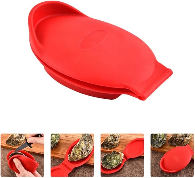 DOITOOL Oyster Shucking Hand Clip 2 Pack - Silicone Shellfish Opener Tool for Oysters Clams Scallops - Ergonomic Kitchen Gadget for Home Restaurant Use