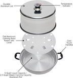 Kitchen Crop Steam Canner with Temperature Indicator (Aluminum Steam Canner)
