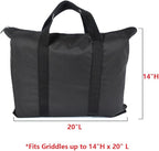 Mini Lustrous Griddle Carry Bag for Camp Chef SG30, SG14, FG20, MSG20, CGG16 Griddle Models, Waterproof Anti-UV Material, Medium