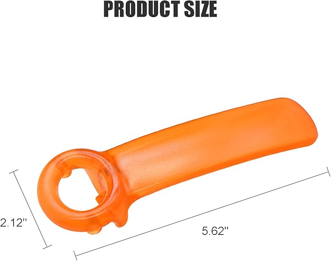 1 Pack Orange Jar-key Jar Opener The Original Easy Use by Anyone (Transparent)