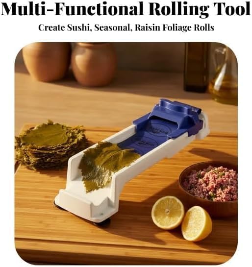 Lumpia Maker, Vegetable Meat Rolling Tools for Grape & Cabbage Leaves, Grape Roller Machine Sushi Maker, Stuffed Vine Leaves for Home Kitchen Tools (1)