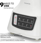 Taurus Potenza Comfort Blender, 1050W, 1.5L Glass Jar, Up to 50% Less Noise, Stainless Steel Blades, 9 Speed Settings, Quiet Powerful Blender for Smoothies, Ice, and Frozen Drinks