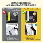 Blender Lid Replacement for Ninja 72 OZ Pitcher Locking Lid, Top Lid Cover Parts for BL642 BN701 BN751 BN801 BL610 DB751A CT610 Series,Compatible with NEW Model Pitcher with Rim Extension Only