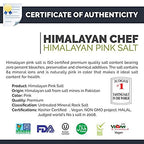 Himalayan Chef Pink Himalayan Salt Fine Grain, 1 lb Bag - Pure, Natural, Kosher, Non-GMO, Mineral-Rich, for Cooking, Seasoning, Baking, Table Use