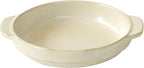 Santo Banko Ware Gratin Dish for One Person Capacity 13.5 fl oz (400 ml) Heat Resistant Pottery Oven Safe Direct Fire Microwave Dishwasher Safe Stackable Beige Made in Japan