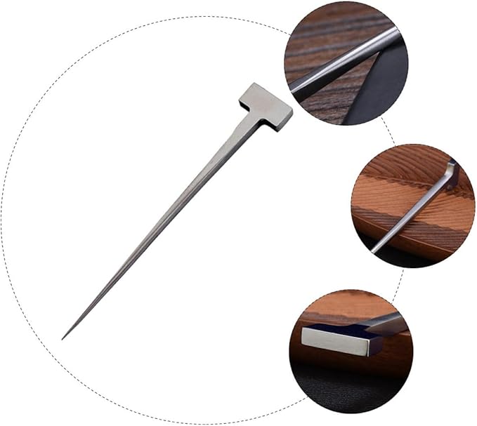 KALLORY T-shaped Fish Eel Nail 304 Stainless Steel Kitchen Tool Home and Restaurant Eel Killing Spike Seafood Specialty Gadget