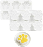 Silicone Mousse Mold Bear Cat Paw Non-Stick Baking Molds for Homemade Chocolate, Jelly, Pudding, Ice Cream, Cheesecake and Cupcake, Flexible Dessert Decorating Bakeware (G_Bear's Paw)