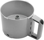 112204S 3 Quart Food Processor Cutter Mixer Bowl, Replacement for Robot Coupe R2 3L Gb, R2 DICE, R2 Dice, R2B, R2N Models