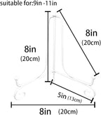 LIONWEI LIONWELI 8 Inch White Iron Plate Stand Holder Easel Display Stand for Plate?Picture?Photo and More,3 pcs.