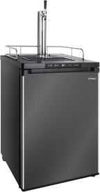 Kegco HBK309X-1 Keg Dispenser, 1 faucet without keg Black Stainless Steel