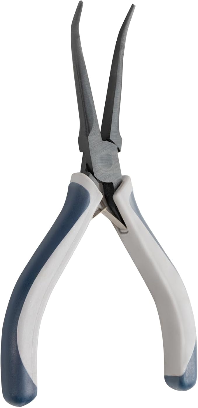 Fish Bone Pliers/Tweezers Washable Stainless Steel, 6inch, Black
